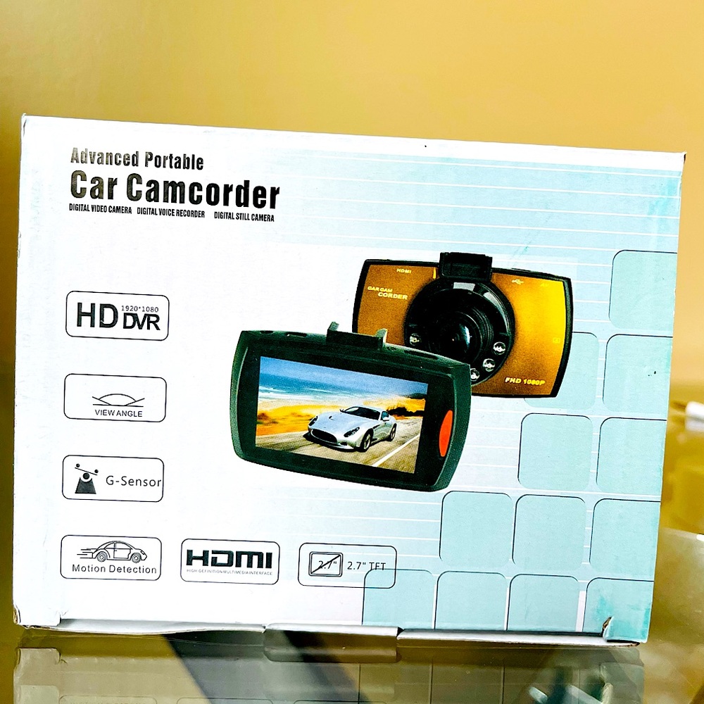 ADVANCED PORTABLE CAR VIDEO CAMERA CAMCORDER HD G-SENDOR - MOTION DETECTION